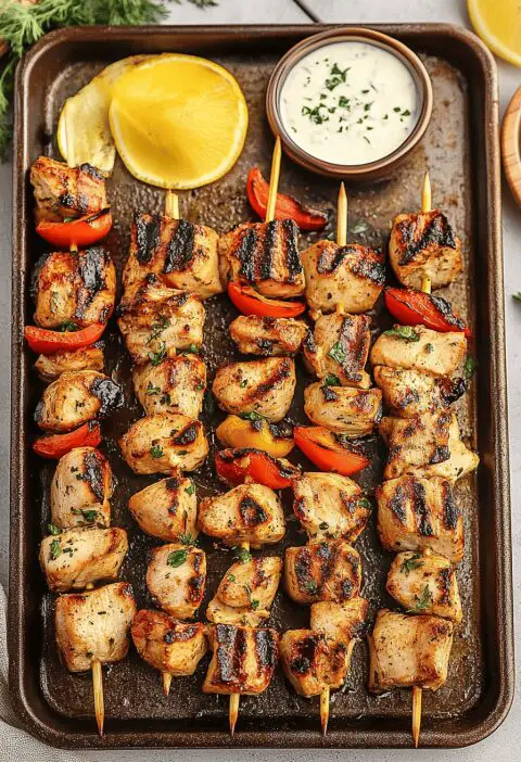 Greek Chicken Kabobs