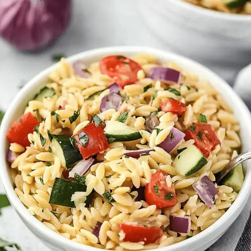 Greek Orzo Pasta Salad