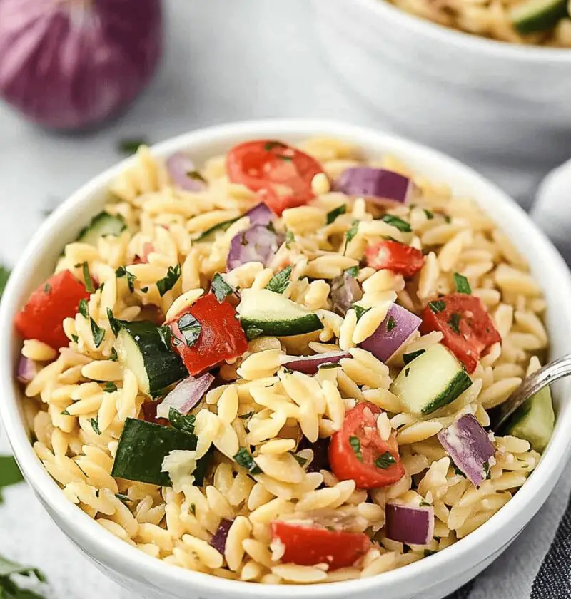Greek Orzo Pasta Salad