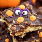 Halloween Peanut Butter Bars