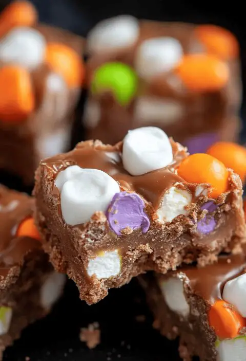 Halloween Marshmallow Bars