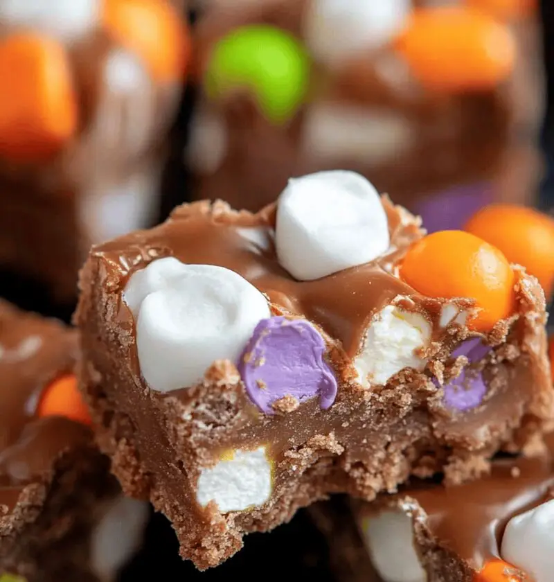 Halloween Marshmallow Bars