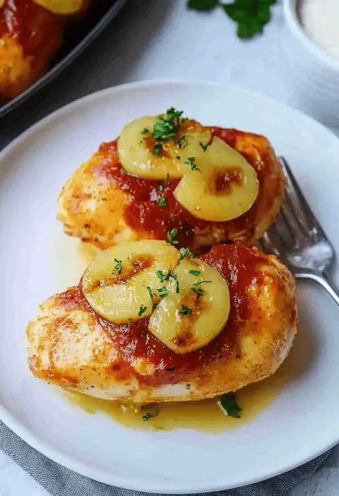 Hawaiian Pizza Stuffed Chicken