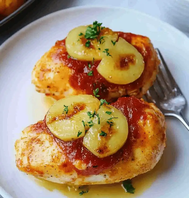 Hawaiian Pizza Stuffed Chicken