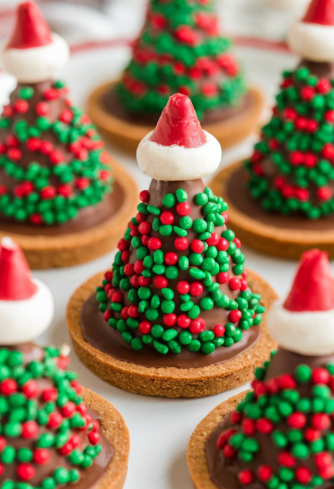 Homemade Reeses Peanut Butter Christmas Trees