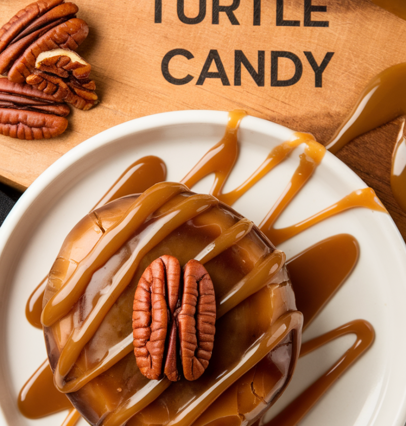 Homemade Turtle Candy With Pecans And Caramel
