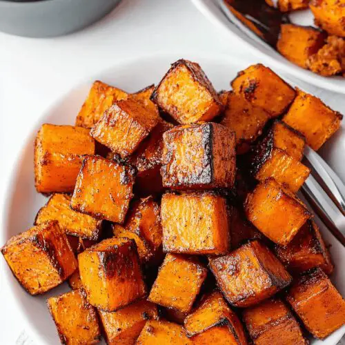 Honey Cinnamon Roasted Sweet Potatoes