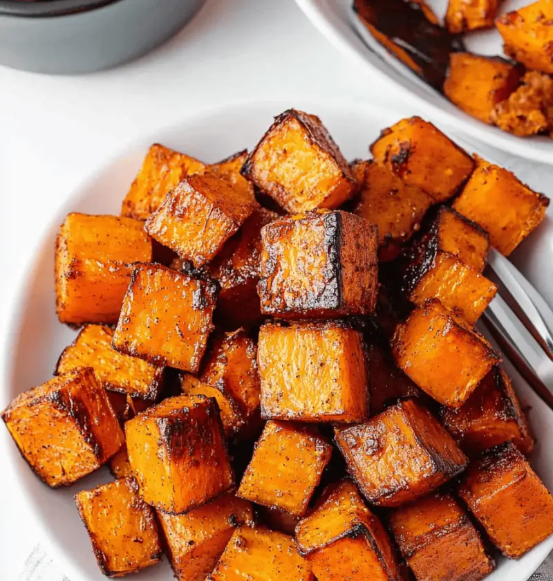 Honey Cinnamon Roasted Sweet Potatoes