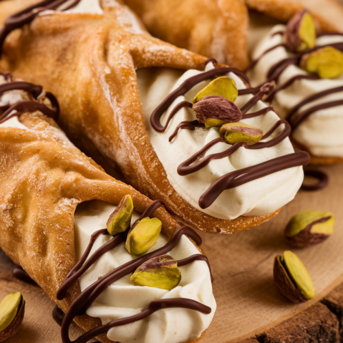 Italian Cream Stuffed Cannoncini