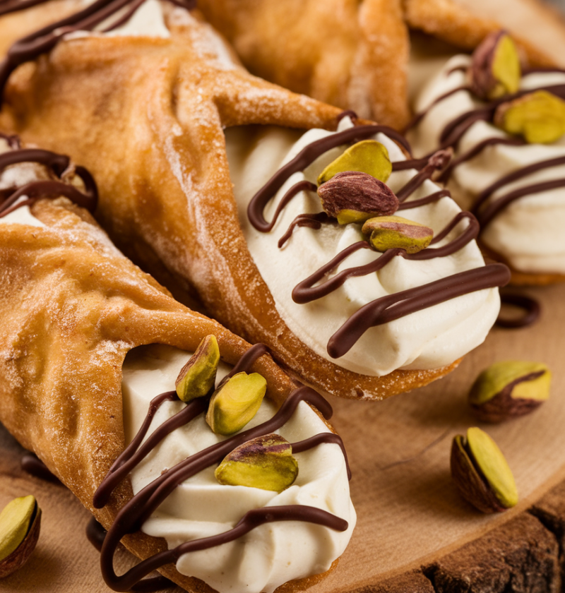 Italian Cream Stuffed Cannoncini