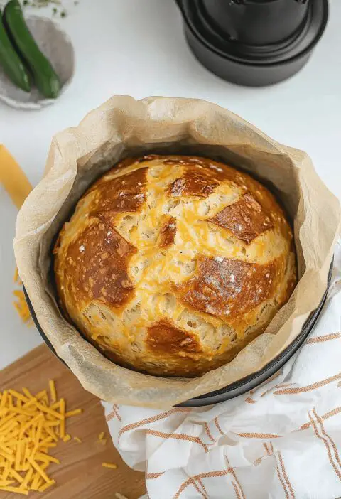 Jalapeno Cheddar Dutch Oven Bread