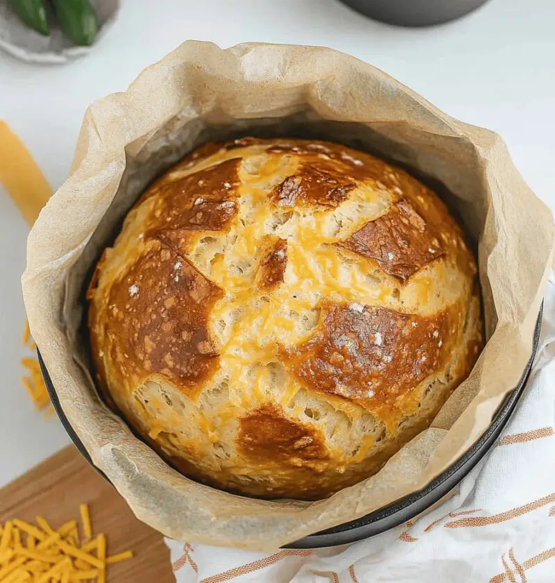 Jalapeno Cheddar Dutch Oven Bread