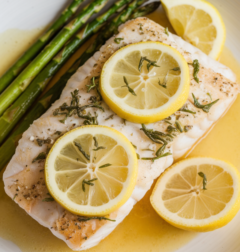 Lemon Butter Baked Cod
