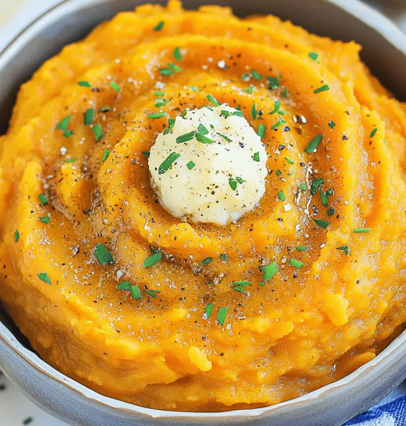 Maple Mashed Sweet Potatoes
