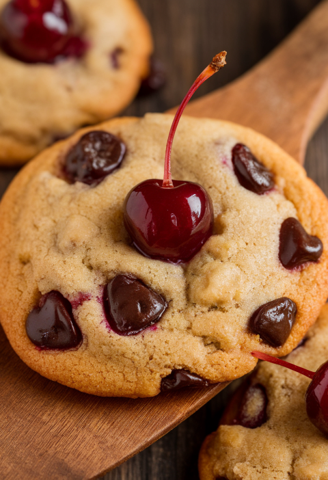 Maraschino Cherry Chip Cookies Recipe