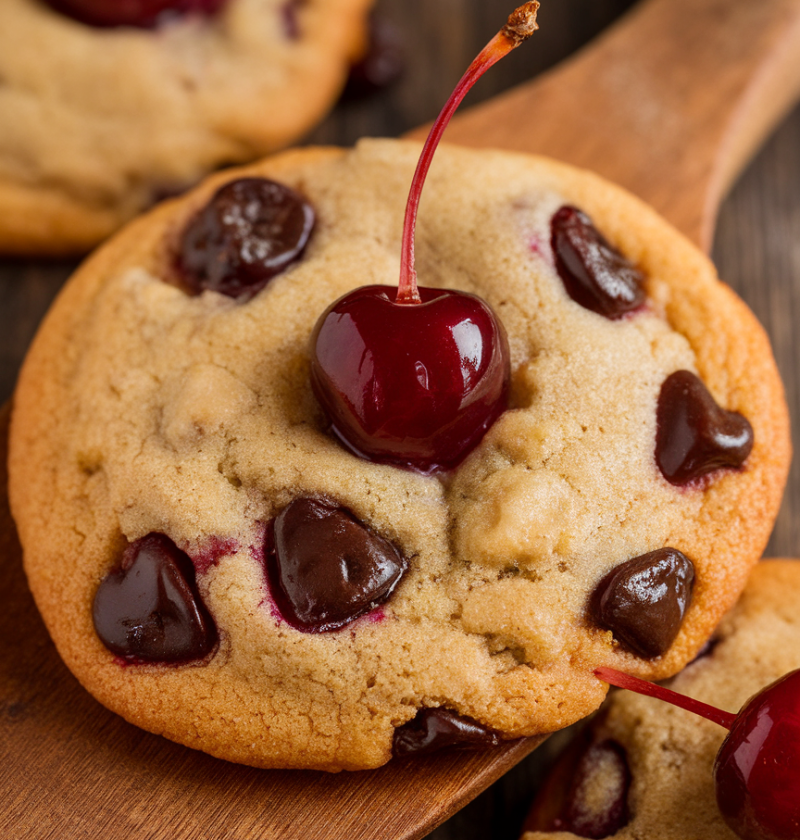 Maraschino Cherry Chip Cookies Recipe