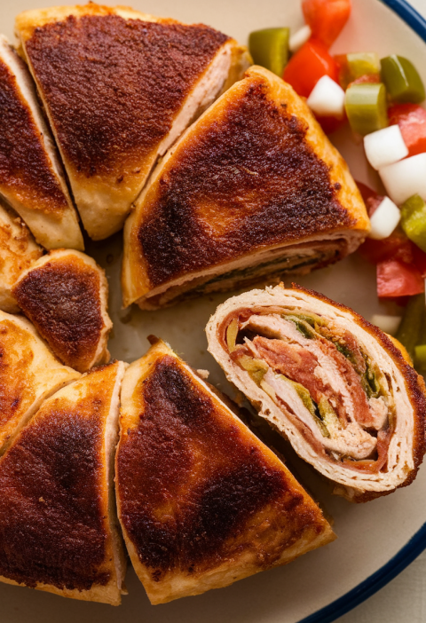 Mexican Chicken Pinwheels