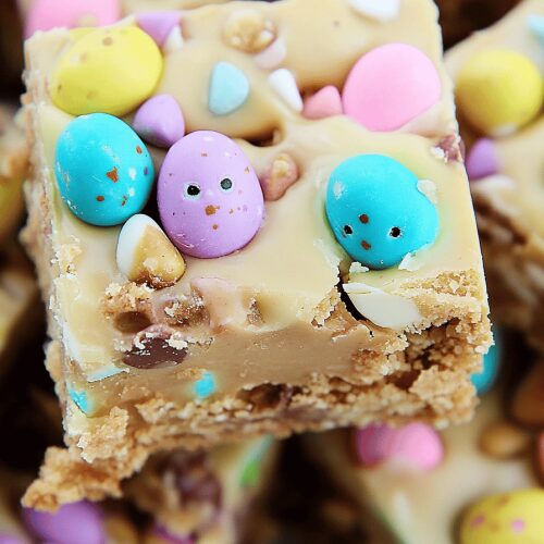 No Bake Easter Peanut Butter Bars