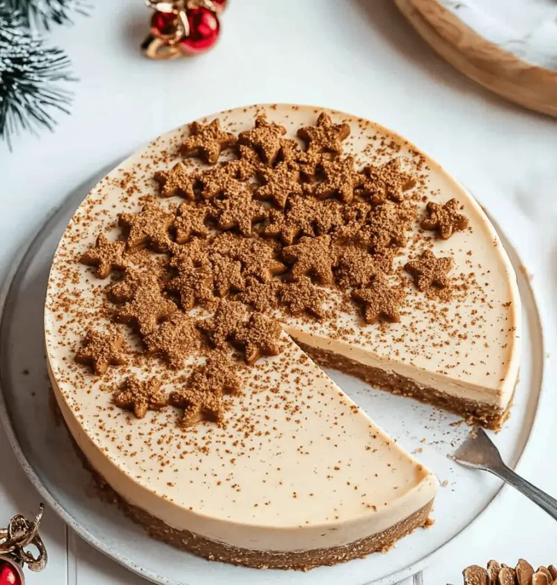 No Bake Gingerbread Cheesecake