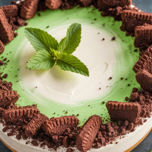 No Bake Peppermint Cheesecake