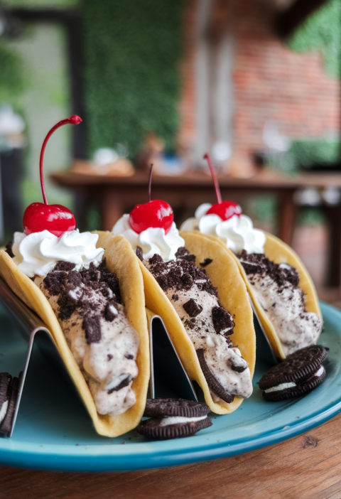 Oreo Cheesecake Tacos Recipe