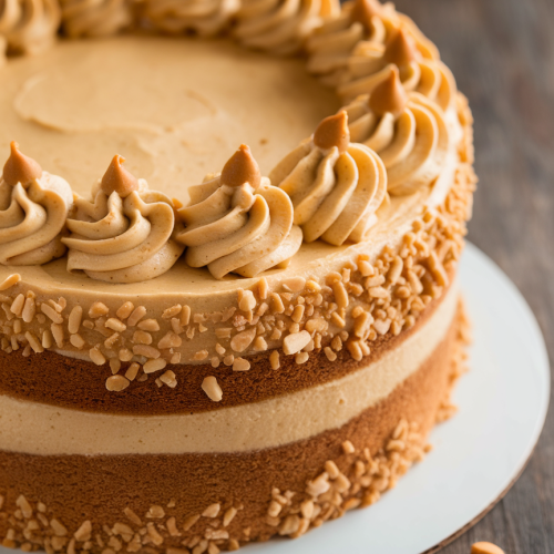 Peanut Butter Cake With Peanut Butter Frosting