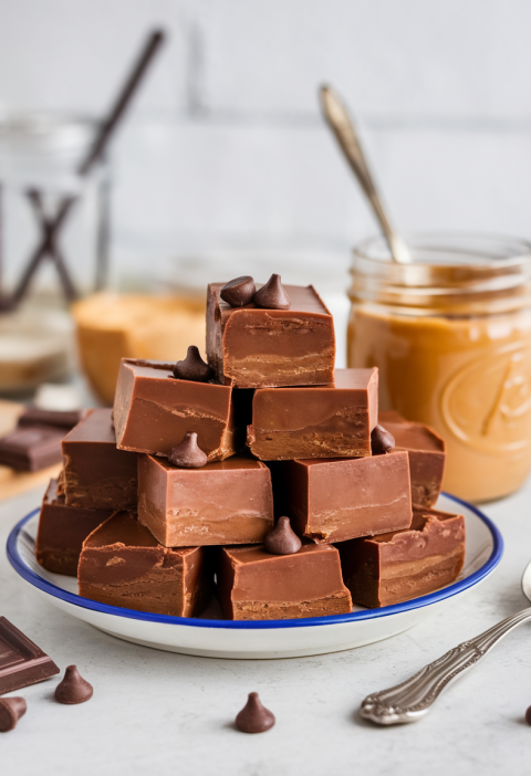 Peanut Butter Microwave Fudge
