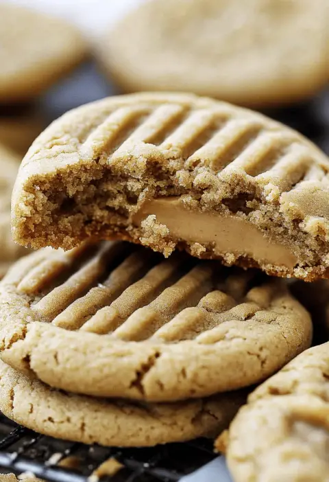 Peanut Butter Stuffed Cookies