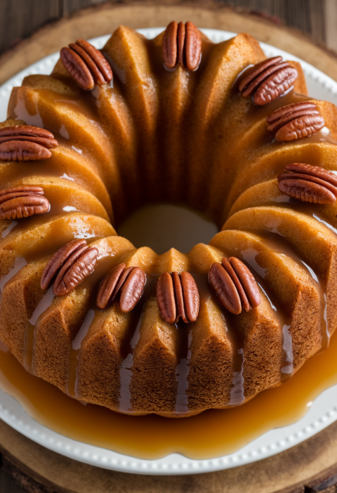 Pecan Upside Down Bundt Cake Recipe