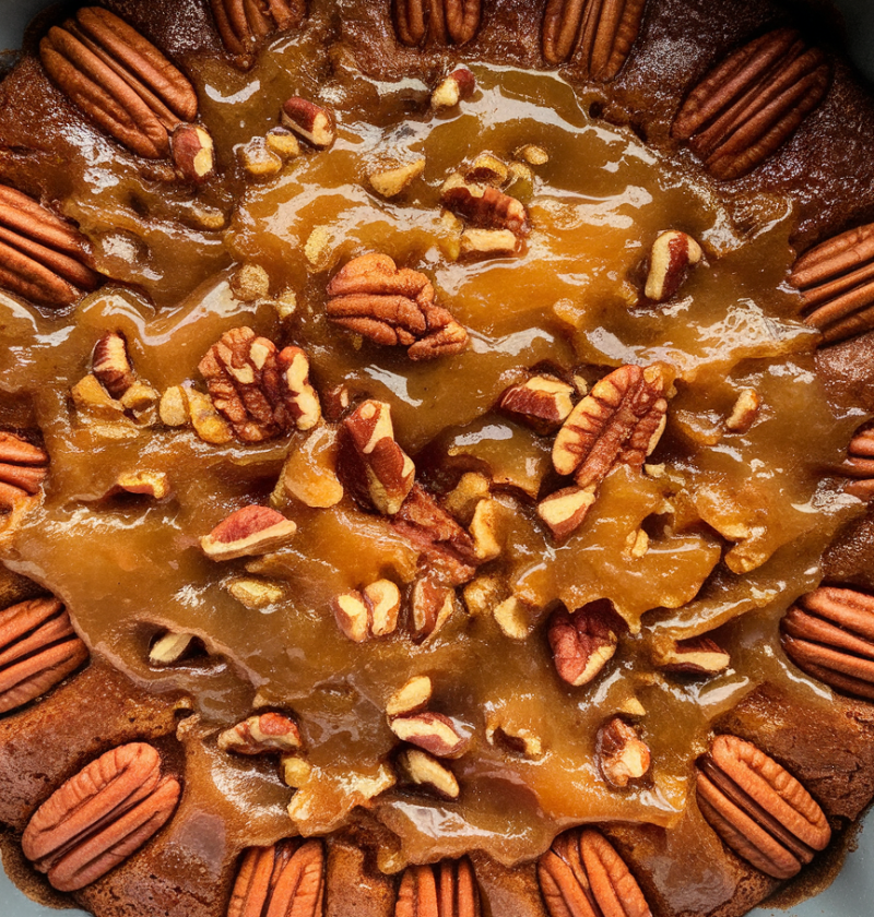 Pecan Upside Down Cake Recipe