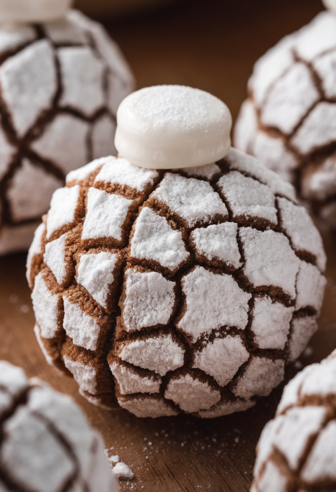 Peppermint Snowball Cookies