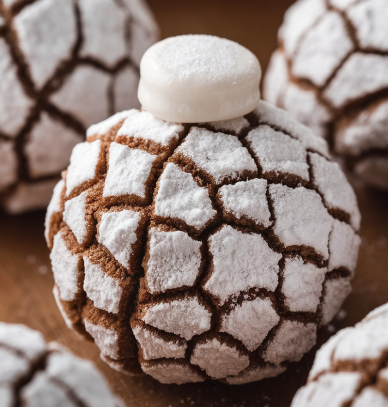 Peppermint Snowball Cookies