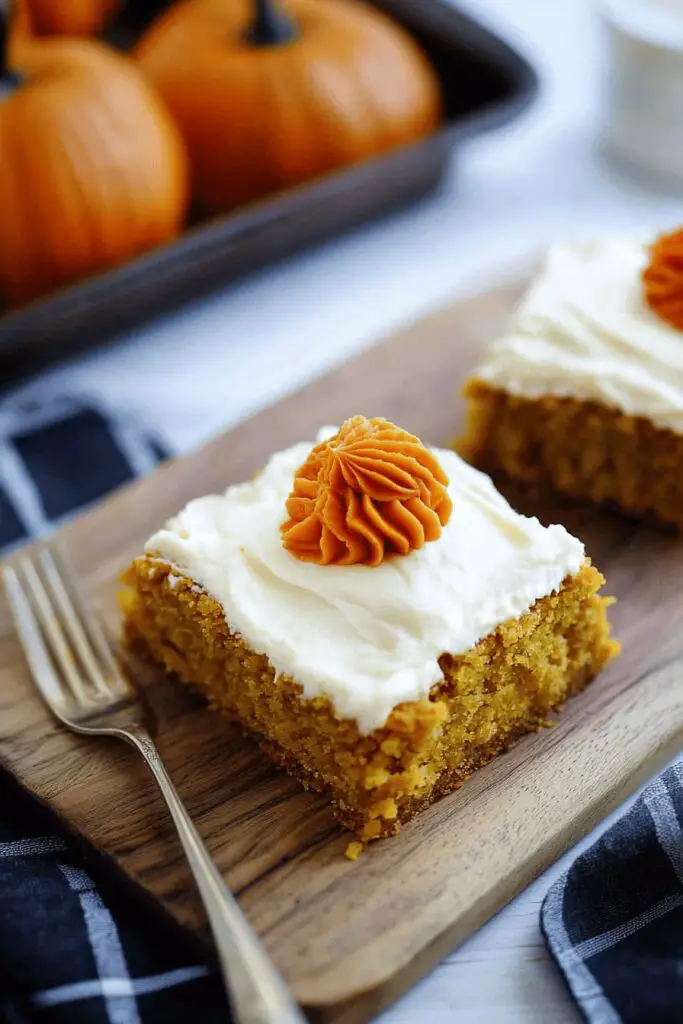 Pumpkin Bars With Cream Cheese Frosting