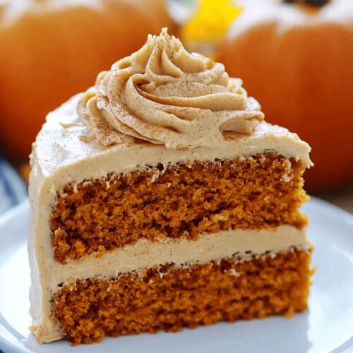 Pumpkin Cake With Cinnamon Buttercream