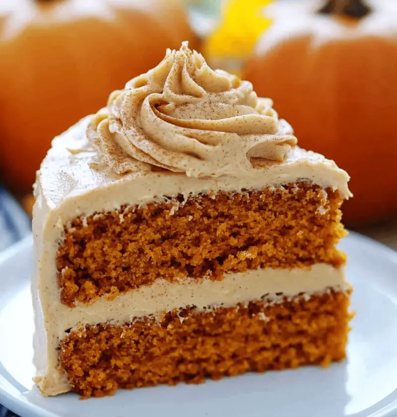 Pumpkin Cake With Cinnamon Buttercream