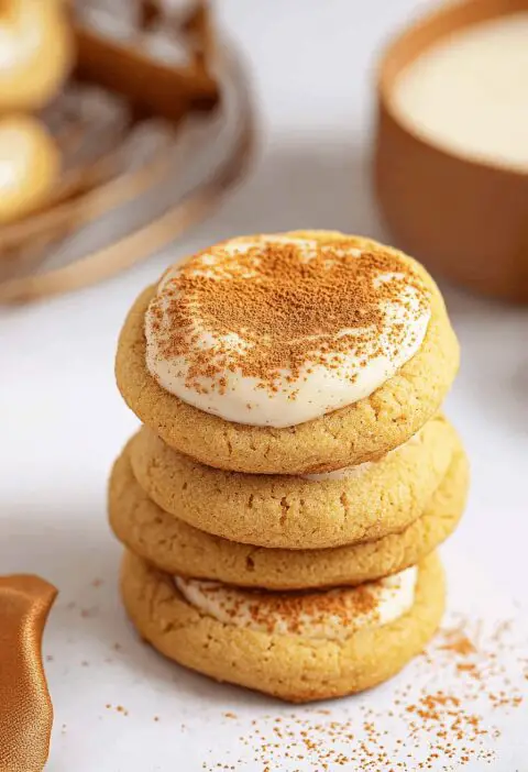 Pumpkin Cheesecake Cookies
