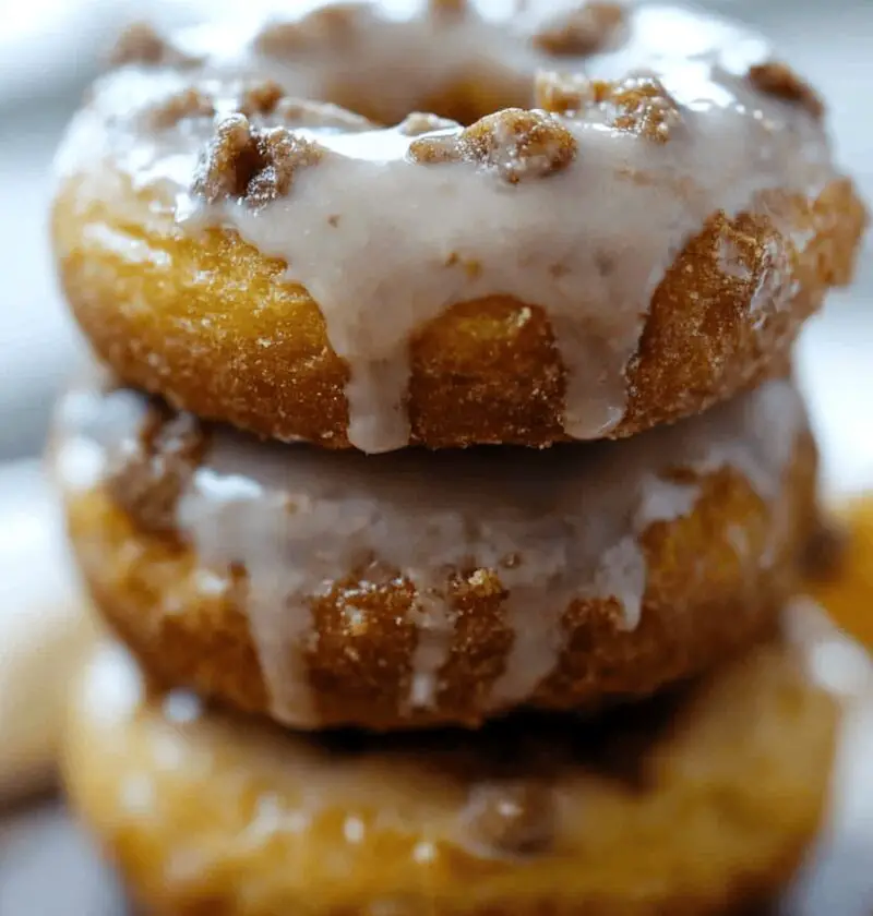 Pumpkin Donuts With Maple Glaze