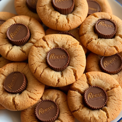 Reeses Peanut Butter Cup Stuffed Cookies