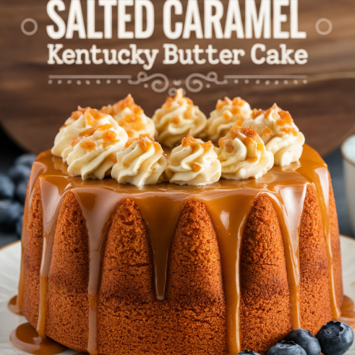 Salted Caramel Kentucky Butter Cake