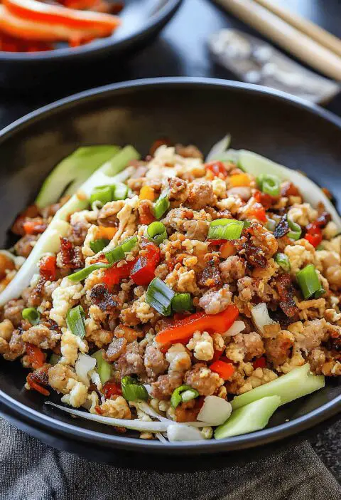Sausage Egg Roll In A Bowl