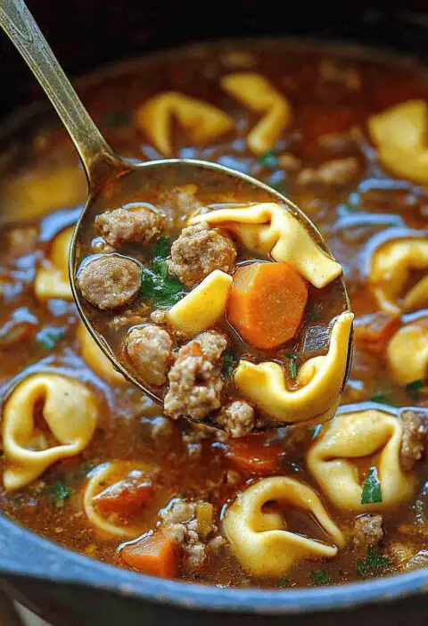 Sausage Tortellini Soup
