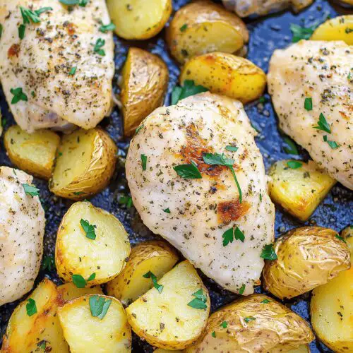 Sheet Pan Chicken And Potatoes