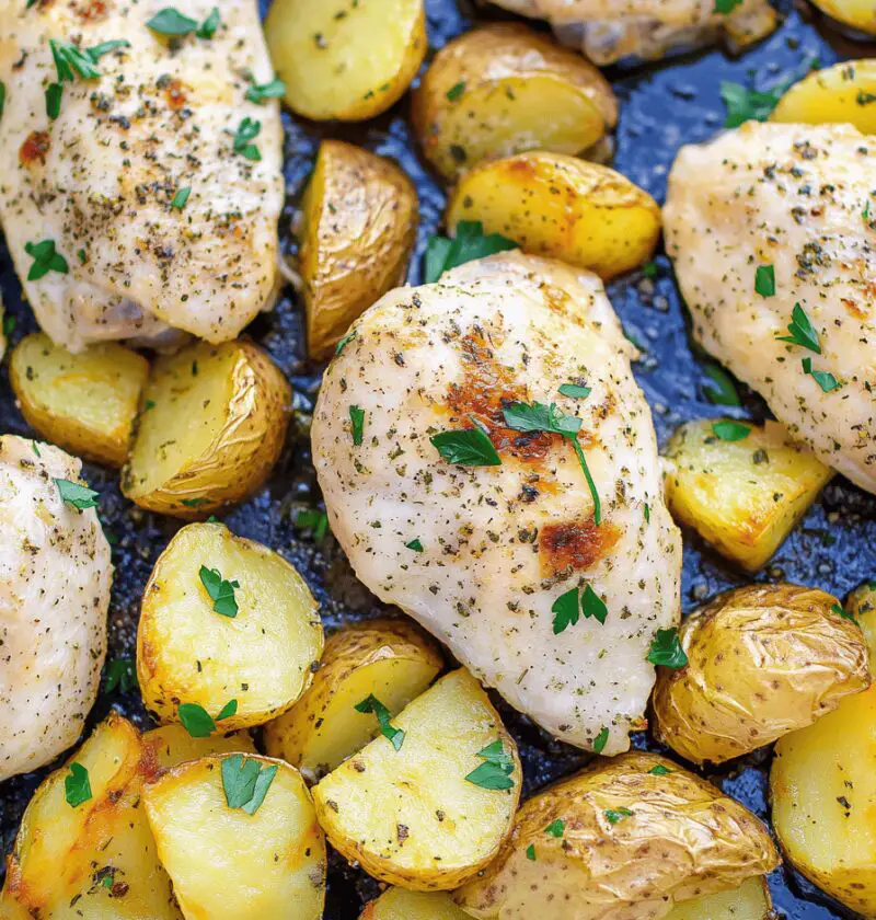 Sheet Pan Chicken And Potatoes