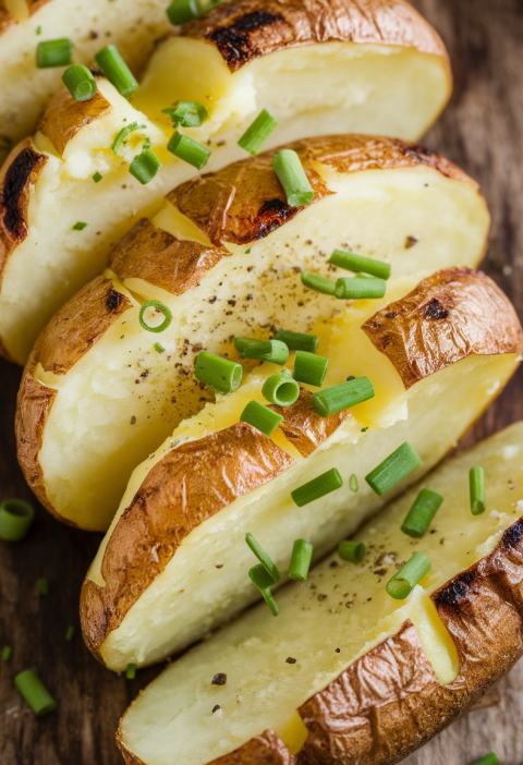 Sliced Baked Potatoes