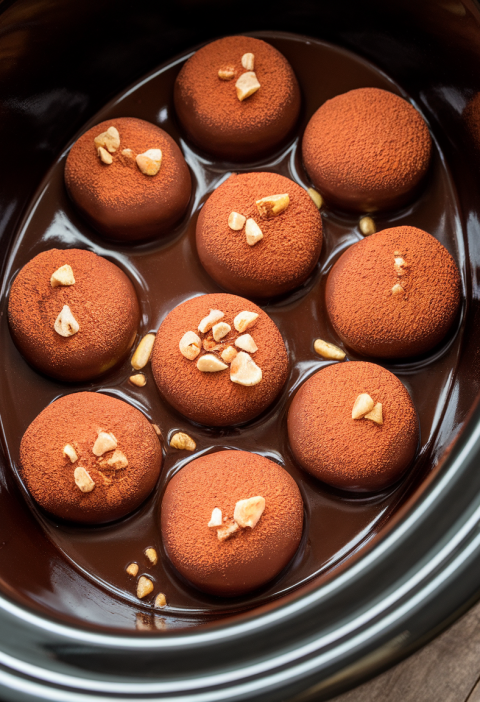 Slow Cooker Chocolate Turtles 2