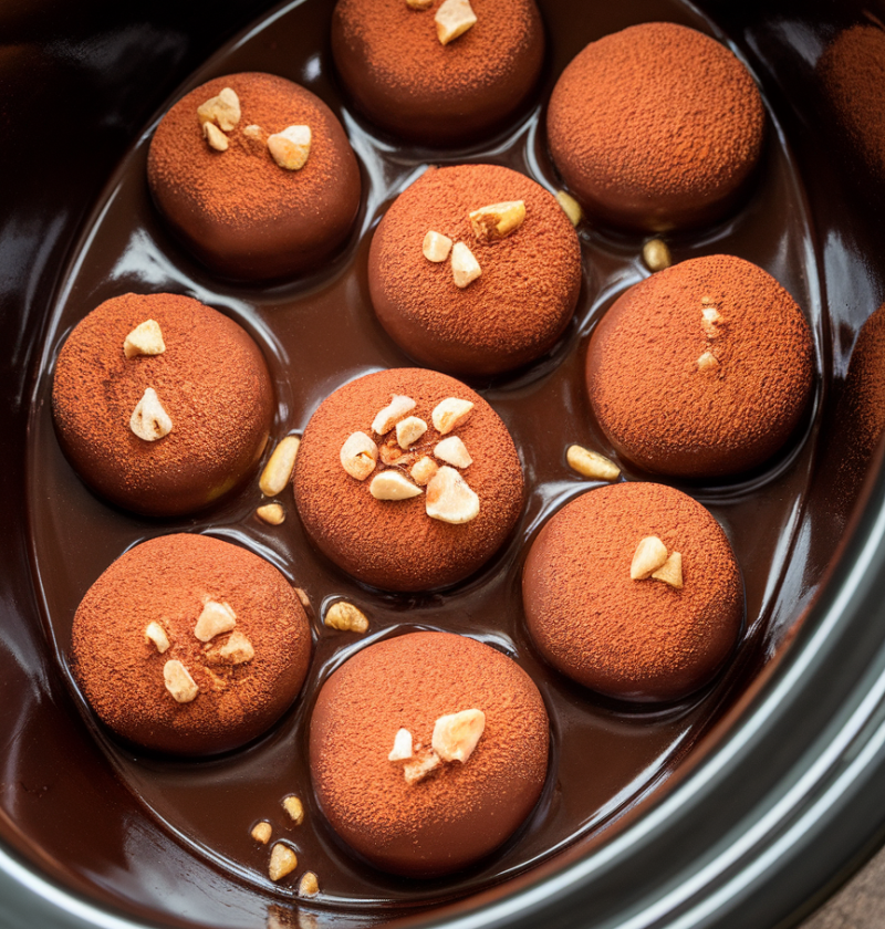 Slow Cooker Chocolate Turtles 2