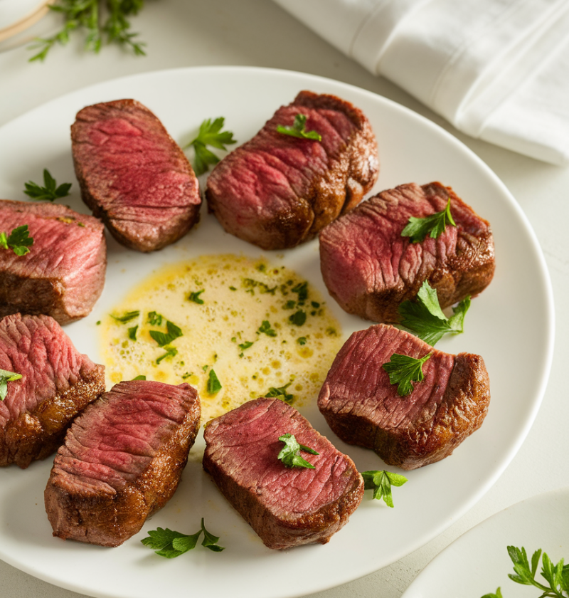 Steak Bites With Garlic Butter
