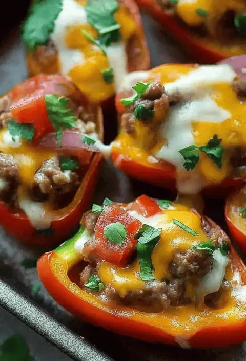 Taco Stuffed Mini Peppers