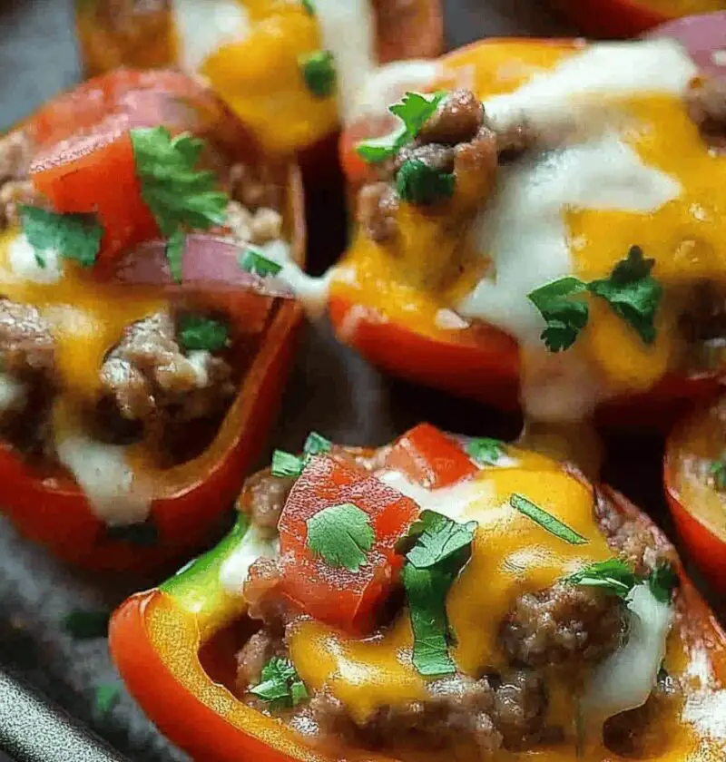 Taco Stuffed Mini Peppers