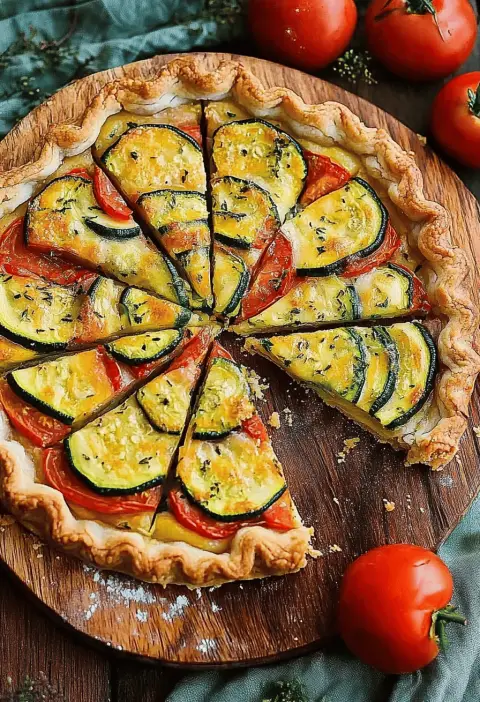 Zucchini Tomato Tart